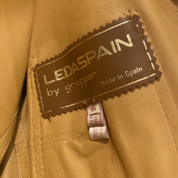 Leda spain by gropper jacket. 100% leather. Size 16 - Picture 2 of 11